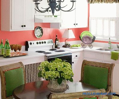 Mutfağın iç kısmında renk kombinasyonu nasıl yapılır + 21 fotoğraf örneği