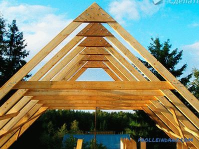 Üçgen çatı çatı kendin yap - üçgen çatı + fotoğraf