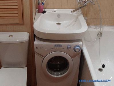 Çamaşır makinesi üzerinde lavabo - nasıl seçilir ve kurulur