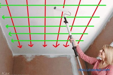 Duvarlar ve tavan silindiri nasıl boyanır + fotoğraf, video