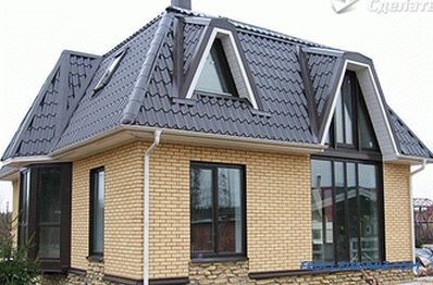 Mansard roof kendin yap - bir tavan çatısı yapmak + fotoğraf