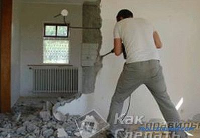 Bir beton duvar nasıl kırılır - beton duvarın sökülmesi