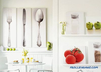 Mutfakta duvarların tasarımı - mutfak duvarının tasarımı hakkında detaylı + fotoğraf