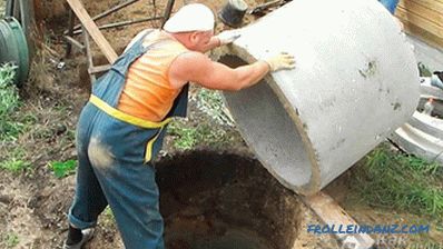 Beton halkaların su geçirmez septik tankı