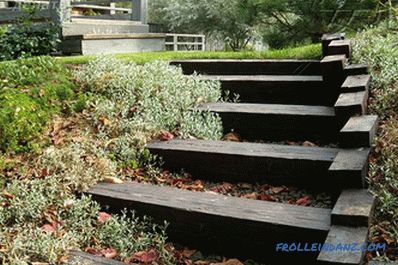 Kendin yap bahçe merdivenleri - düz olmayan alanların düzenlenmesi + çizimler