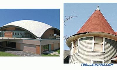 Özel evlerin çatı tipleri, çeşitleri ve seçenekleri + Fotoğraflar