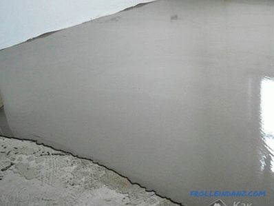 Laminatın kendi elleriyle beton bir zemine döşenmesi