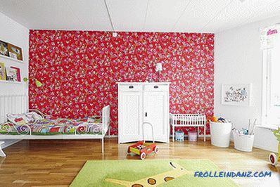 İskandinav tarzında çocuk odası
