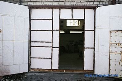 Garaj kapılarını kendi ellerinizle nasıl yalıtın + fotoğraf