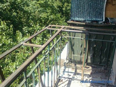 Cam için balkon hazırlanması - balkonun ön camı