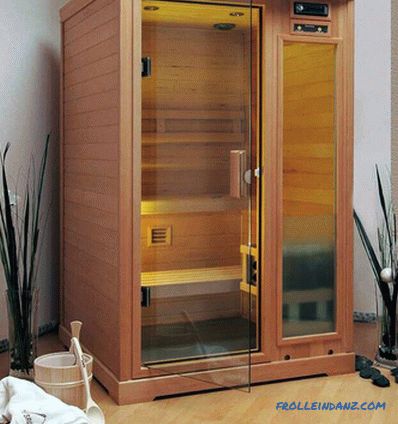 Dairede kendi elleriyle sauna