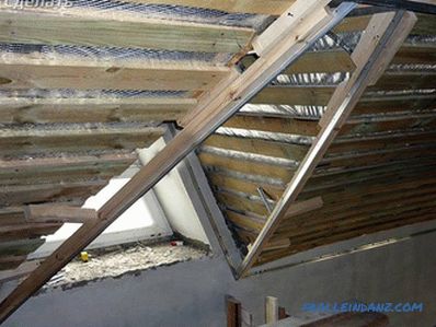 Alçıpan ile çatı kaplama - işin özellikleri