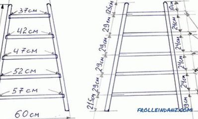 DIY merdiven: çeşitli model ve malzeme