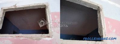 Kruşçev'de banyo ve mutfak arasındaki pencerenin mühürlenmesi